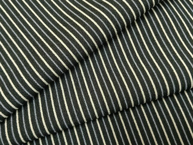 平和屋着物●小紋 縞 ロング丈 洗える着物 AABJ4455fy