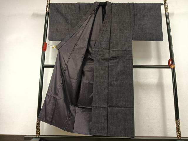 平和屋着物●男性 紬 アンサンブル 霞文 正絹 逸品 AABJ4476fy