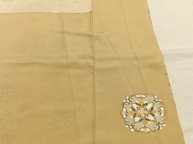 平和屋着物●訪問着 駒刺繍 吉祥花文 暈し染め 正絹 逸品 AABJ4479fy