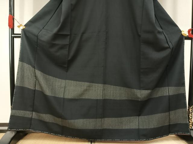 平和屋着物●訪問着 お召地 幾何学文様 正絹 逸品 未使用 AABJ4484fy