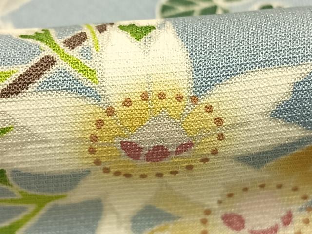 平和屋着物●訪問着 友禅 枝花文 暈し染め 正絹 逸品 AABJ4504fy