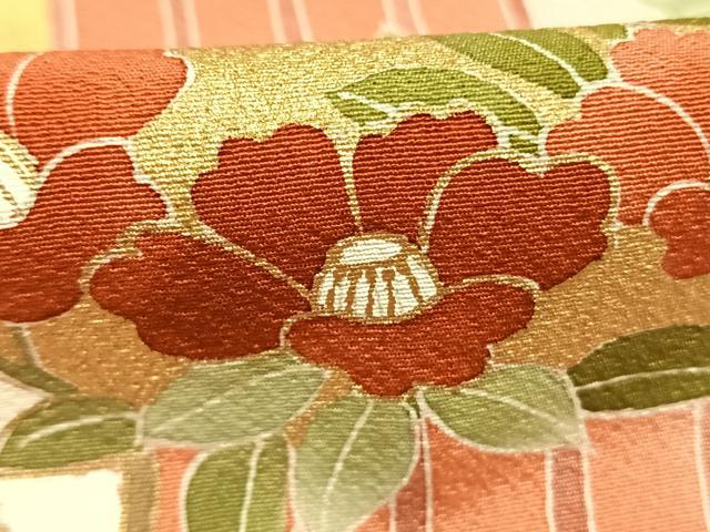 平和屋着物●訪問着 作家物 草花文 金彩 正絹 逸品 AABJ4531fy