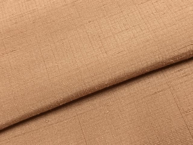 平和屋着物▼上質な紬 色無地 遠州茶色 正絹 逸品 AABJ4540fy