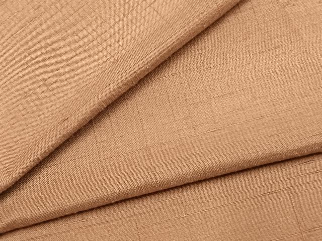 平和屋着物▼上質な紬 色無地 遠州茶色 正絹 逸品 AABJ4540fy