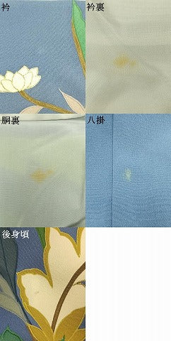 平和屋着物●豪華振袖 刺繍 草花文 暈し染め 金銀糸 金彩 正絹 逸品 AABJ4549fy