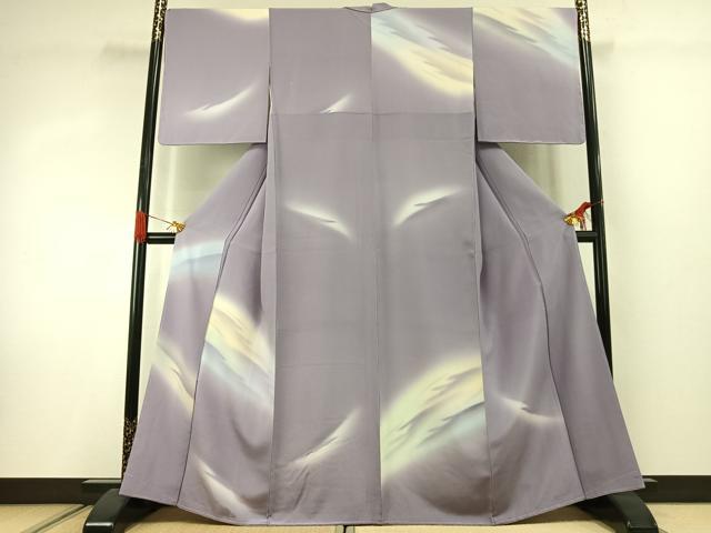 平和屋着物●訪問着 霞文 暈し染め 正絹 逸品 AABJ4555fy