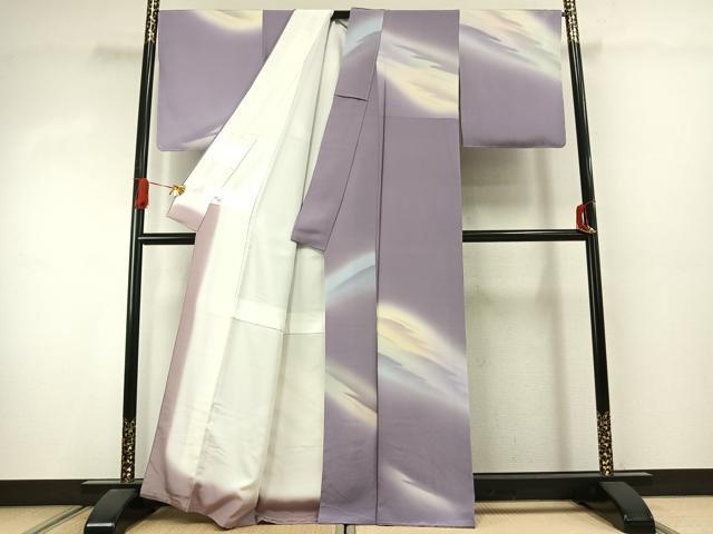 平和屋着物●訪問着 霞文 暈し染め 正絹 逸品 AABJ4555fy