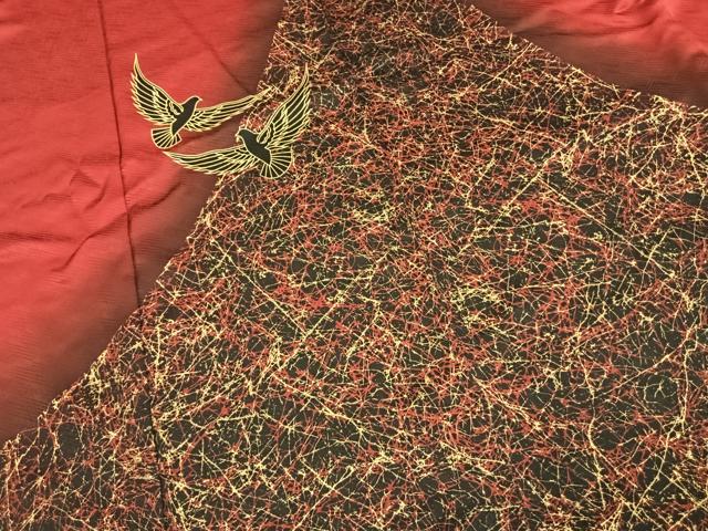 平和屋着物●染色作家 斉藤三才 振袖 飛鳥文 暈し染め 金彩 正絹 逸品 AABJ4572fy