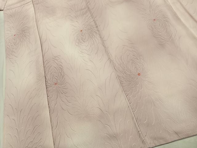 平和屋着物●上質な小紋 地紋起こし 舞花文 暈し染め 正絹 逸品 AABJ4575fy