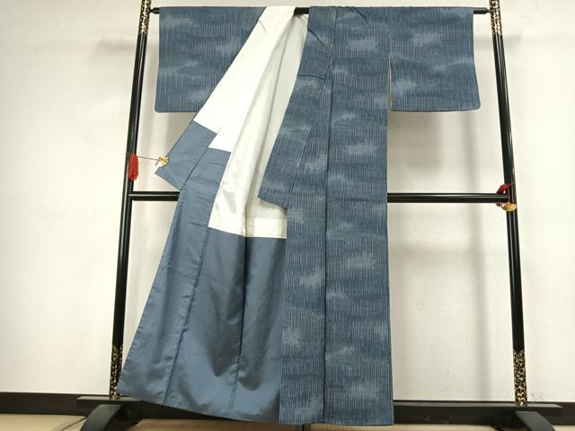 平和屋着物●上質な紬 霞文 正絹 逸品 AABJ4579fy