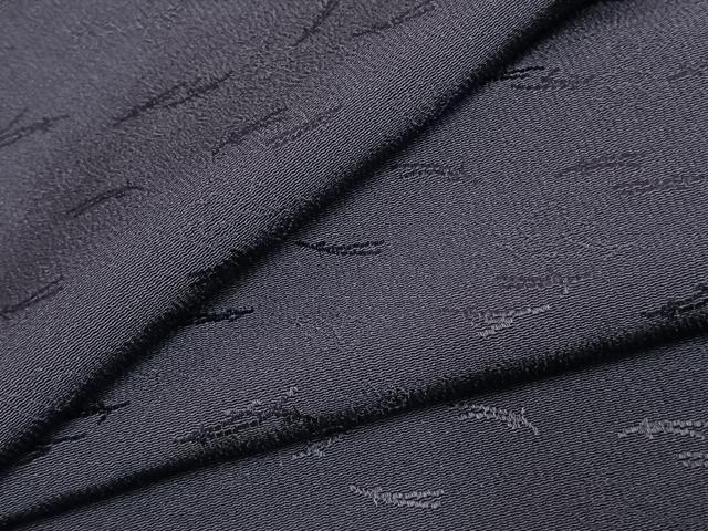 平和屋着物●中村玉緒 色無地 松葉地紋 褐色 反端付き 正絹 逸品 未使用 AABJ4586fy