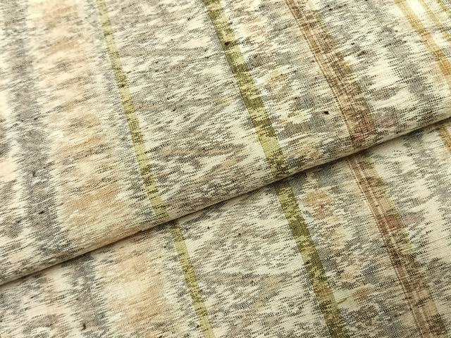 平和屋着物●上質な紬 間道 正絹 逸品 AABJ4614fy