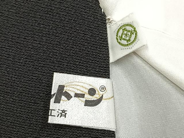 平和屋着物●豪華黒留袖 駒刺繍 熨斗花文 金銀彩 松坂屋扱い 正絹 逸品 AABJ4615fy