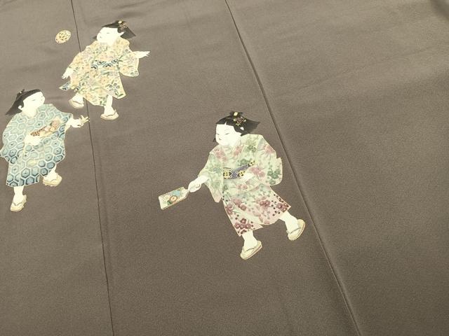 平和屋着物●訪問着 作家物 人物文 金彩 正絹 逸品 未使用 AABJ4616fy