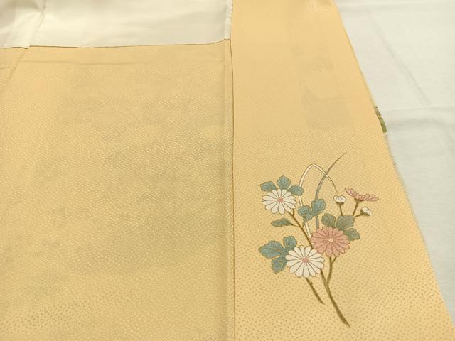 平和屋着物●訪問着 御所車花文 暈し染め 金彩 正絹 逸品 AABJ4648fy