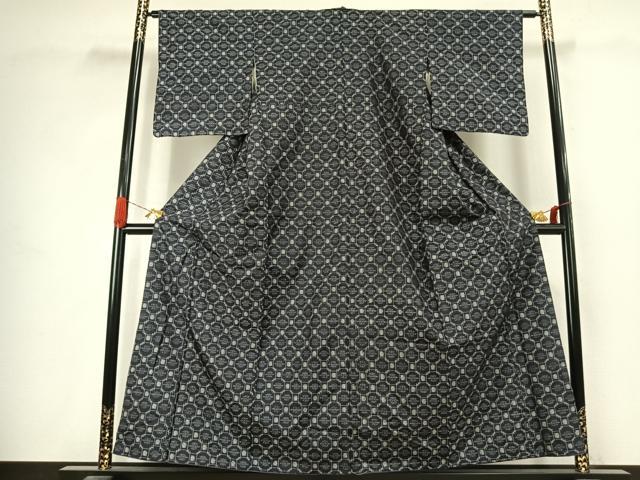 平和屋着物●本場琉球絣 紬 正絹 逸品 AABJ4658fy