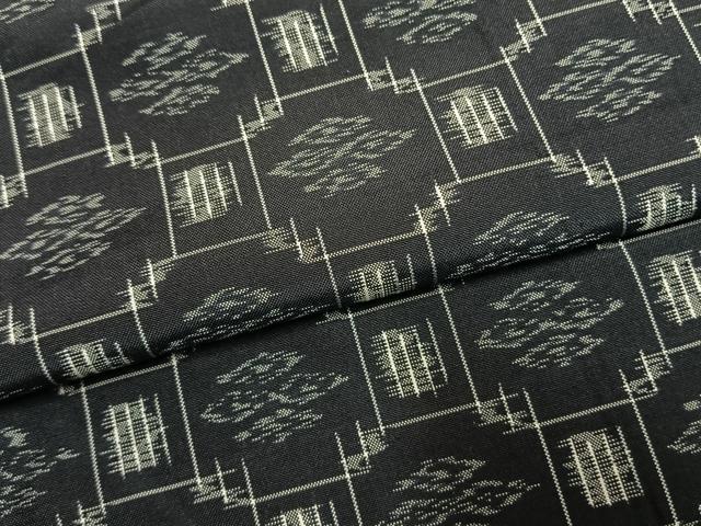 平和屋着物●本場琉球絣 紬 正絹 逸品 AABJ4658fy