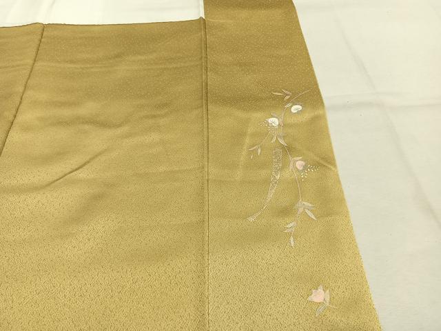 平和屋着物●訪問着 駒刺繍 熨斗花文 金彩 鈴乃屋扱い 正絹 逸品 AABJ4675fy