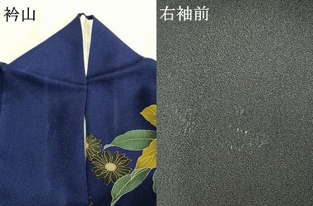 平和屋着物●豪華振袖 舞蝶花鳥文 金彩 正絹 逸品 AABJ4699fy