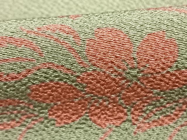 平和屋着物●世界的人形師 辻村寿三郎 ジュサブロー 小紋 枝花文 正絹 逸品 AABJ4711fy