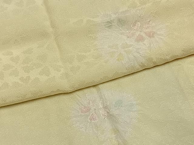平和屋着物●長襦袢 袷 舞花文 半衿刺繍 正絹 逸品 AABJ4716fy