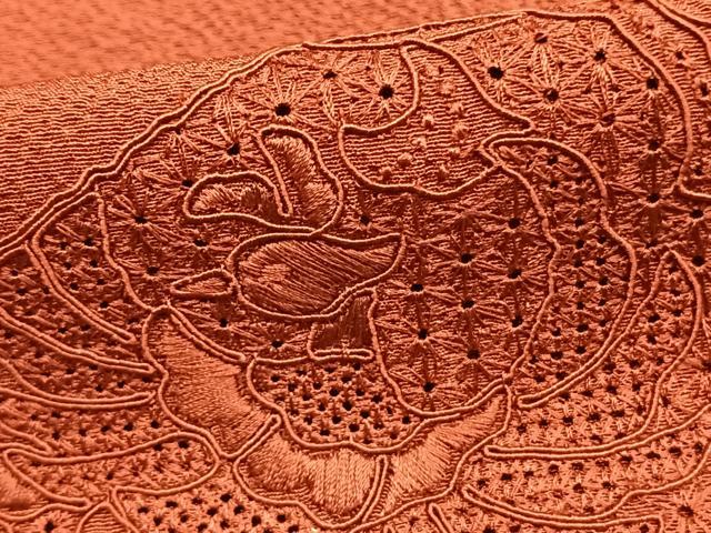 平和屋着物●無地絵羽訪問着 中国三大刺繍 汕頭刺繍 スワトウ刺繍 総刺繍 花鳥文 正絹 逸品 AABJ4718fy