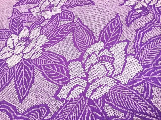 平和屋着物●豪華振袖 総絞り 草花文 正絹 逸品 AABJ4767fy