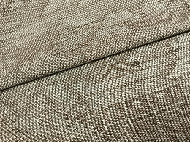 平和屋着物●本場大島紬 9マルキ 古代染色 純泥染 まきぬし 風景文 さが美扱い 証紙付き 正絹 逸品 未使用 AABJ4804fy