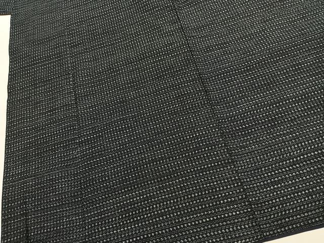 平和屋着物●男性 久留米絣 アンサンブル 横段文 綿 逸品 AABJ4806fy