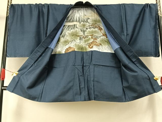 平和屋着物●男性 本場大島紬 アンサンブル 100亀甲 総詰め キングサイズ 正絹 逸品 未使用 AABJ4814fy