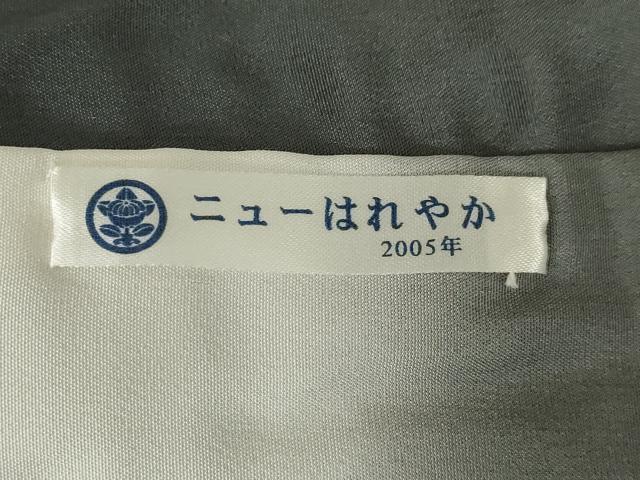 平和屋着物●上質な小紋 総刺繍 幾何学文様 正絹 逸品 AABJ4934ck