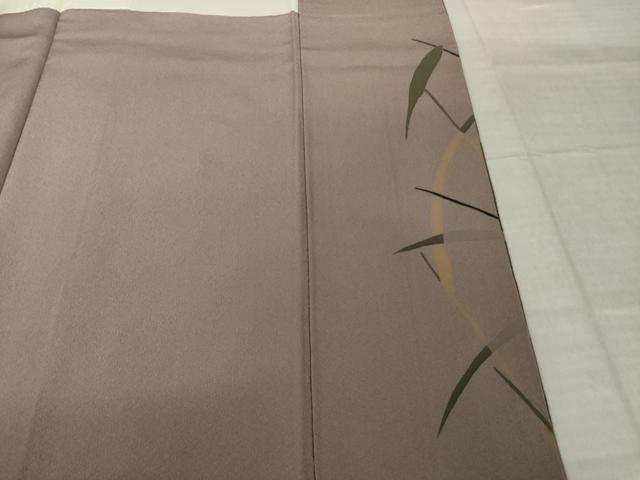 平和屋着物●訪問着 作家物 草葉文 金彩 正絹 逸品 AABJ4937ck