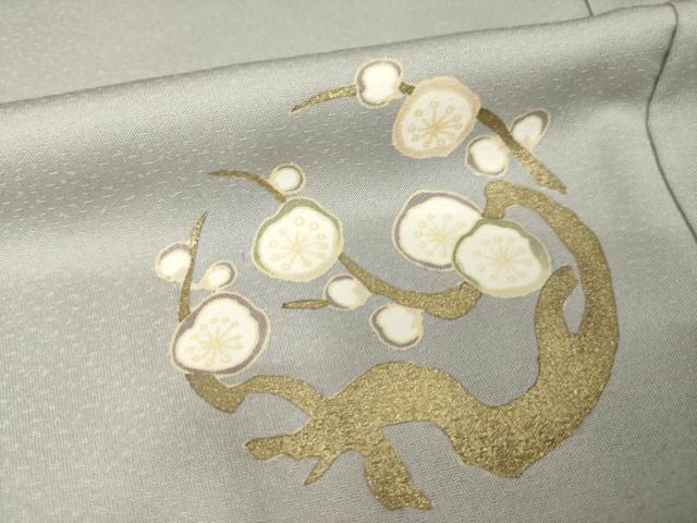 平和屋着物●訪問着 駒刺繍 花丸文 暈し染め 金彩 正絹 逸品 AABJ4952ck
