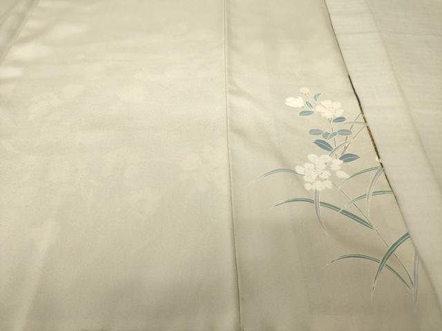 平和屋着物●訪問着 草花文 暈し染め 金彩 正絹 逸品 AABJ4956ck