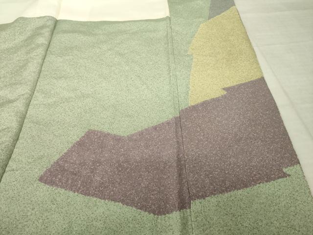 平和屋着物●中国三大刺繍 スワトウ刺繍 汕頭刺繍 本場大島紬 染大島 訪問着 花鳥文 正絹 逸品 AABJ4959ck