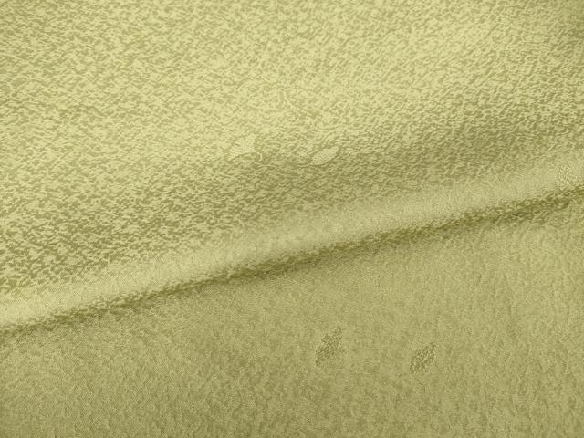 平和屋着物●上質な色無地 本草木染 寿光織 舞花地紋 利休茶色 正絹 逸品 AABJ4972ck