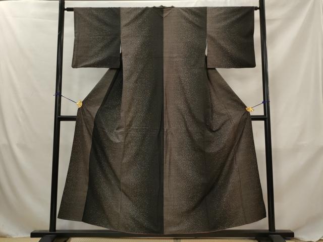 平和屋着物■本場大島紬 9マルキ 間道 正絹 逸品 AABJ5010st