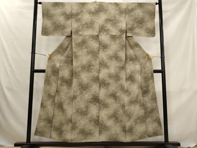 平和屋着物■上質な小紋 草花づくし 暈し染め 正絹 逸品 AABJ5019st