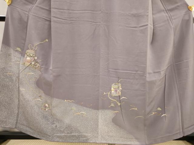 平和屋着物■訪問着 貝桶花文 金彩 正絹 逸品 AABJ5021st