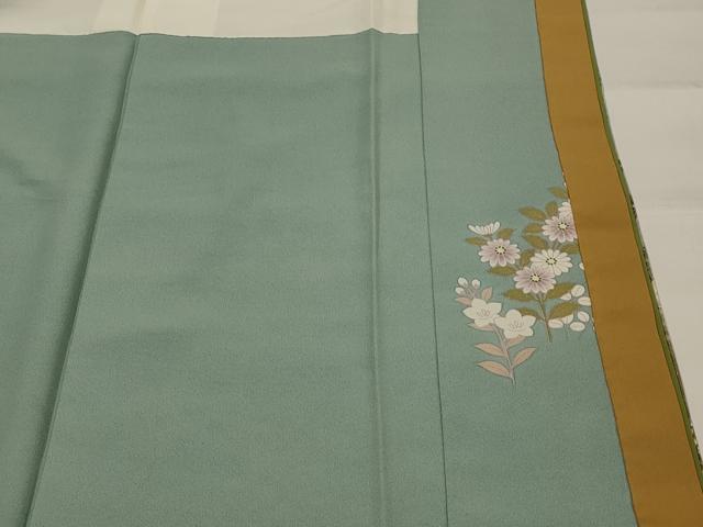 平和屋着物■訪問着 草花文 金彩 正絹 逸品 AABJ5027st
