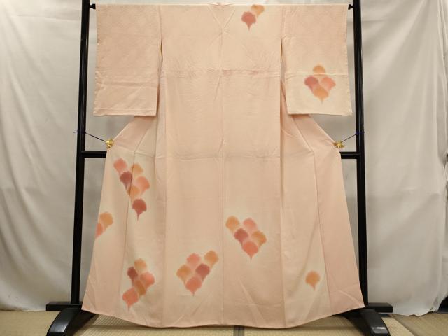 平和屋着物■訪問着 孔雀羽地紋 暈し染め 正絹 逸品 AABJ5032st