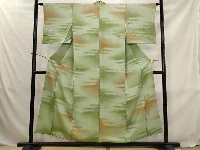 平和屋着物■上質な小紋 霞文 暈し染め 正絹 逸品 AABJ5034st