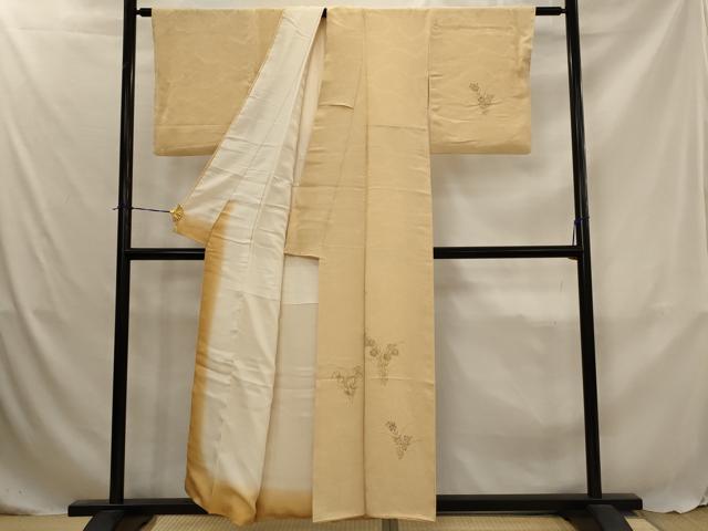平和屋着物■訪問着 草花文 正絹 逸品 AABJ5044st