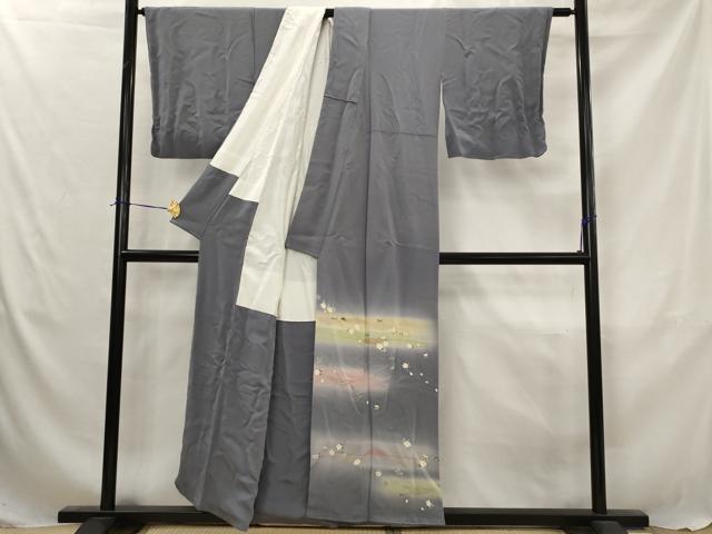 平和屋着物■豪華色留袖 作家物 舞花文 暈し染め 鬼しぼ縮緬 正絹 逸品 AABJ5067st