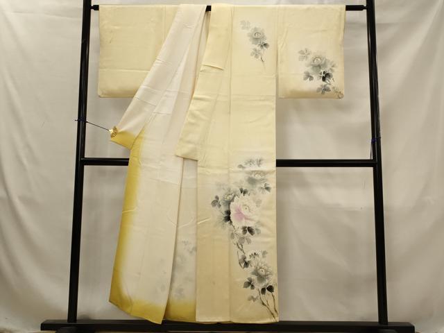平和屋着物■訪問着 枝花文 暈し染め 金彩 正絹 逸品 AABJ5072st
