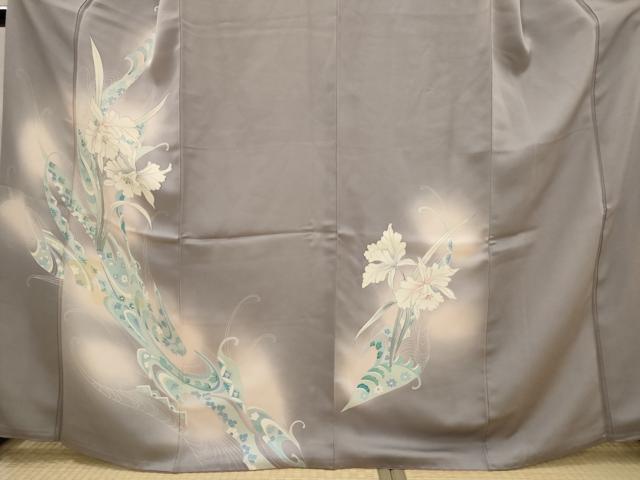 平和屋着物■訪問着 流水花文 暈し染め 西武百貨店扱い 正絹 逸品 AABJ5083st