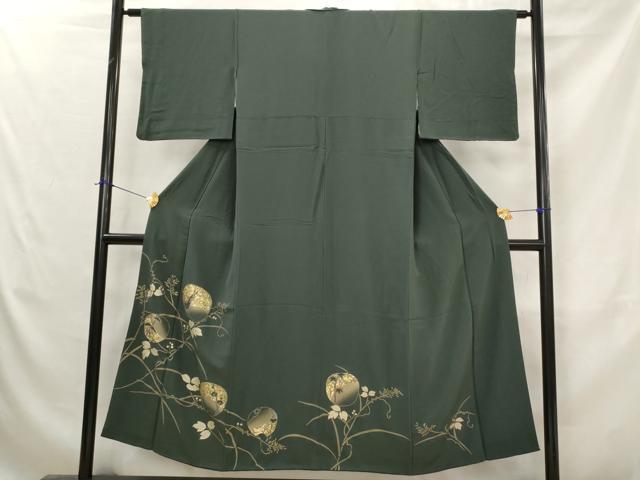 平和屋着物■訪問着 刺繍 枝花文 金銀彩 金糸 正絹 逸品 AABJ5088st