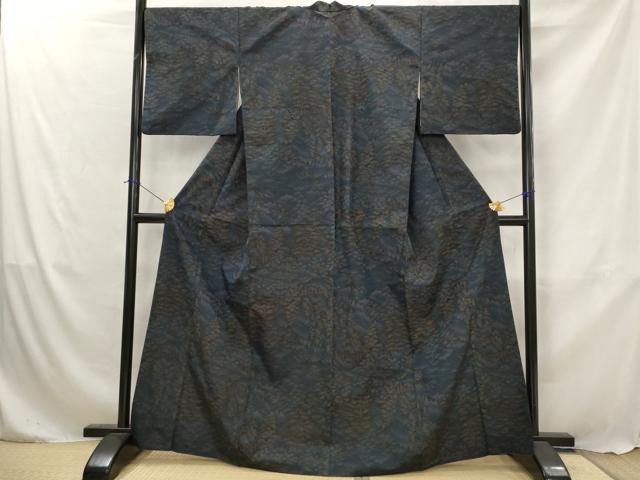 平和屋着物■上質な紬 樹林文 正絹 逸品 AABJ5098st