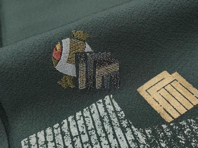 平和屋着物■訪問着 刺繍 源氏香 金糸 金銀彩 健勝苑扱い 正絹 逸品 AABJ5106st