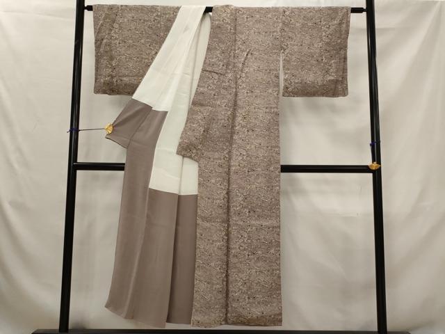 平和屋着物■上質な小紋 風景花文 正絹 逸品 AABJ5124st